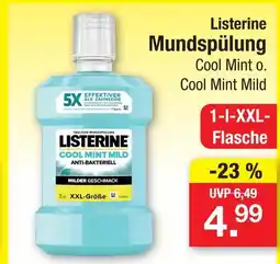 Zimmermann Listerine mundspülung cool mint mild Angebot