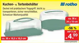 Zimmermann Rotho kuchen- o. tortenbehälter Angebot