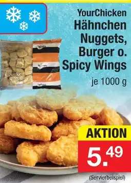 Zimmermann Yourchicken hähnchen nuggets, burger oder spicy wings Angebot