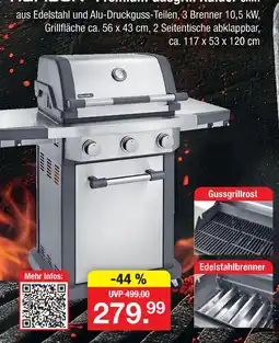 Zimmermann Hanson premium gasgrill raider slim Angebot