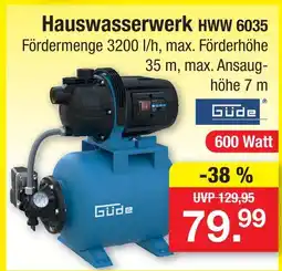 Zimmermann Güde hauswasserwerk hww 6035 Angebot