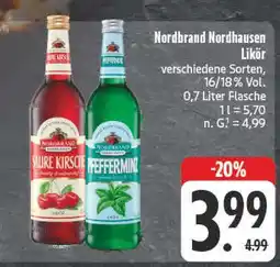 Edeka Nordbrand nordhausen saure kirsche likör Angebot