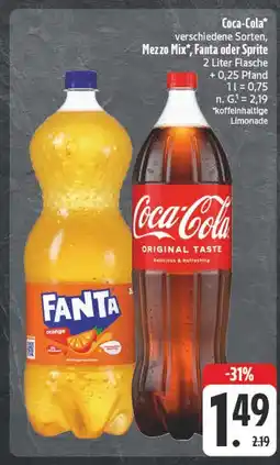 Edeka Coca-cola coca-cola original taste Angebot