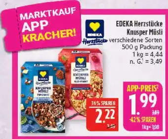 Marktkauf Edeka herzstücke knusper müsli Angebot