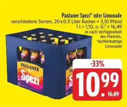 Edeka Paulaner spezi Angebot