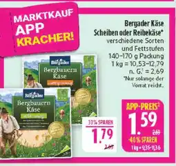 Marktkauf Bergader bergbauern käse scheiben Angebot