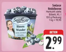 Edeka Sanlucar blaues wunder heidelbeeren Angebot