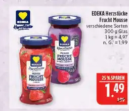 Marktkauf Edeka herzstücke feines frucht mousse erdbeere Angebot