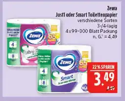 Marktkauf Zewa just1 toilettenpapier Angebot
