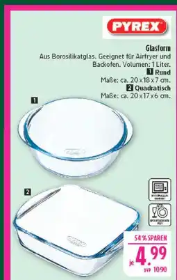 Marktkauf Pyrex glasform rund Angebot