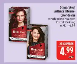 Marktkauf Schwarzkopf brillance intensiv-color-creme Angebot