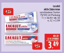 Marktkauf Lacalut aktiv zahncreme Angebot