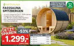 Marktkauf Artsauna fasssauna spitzbergen Angebot