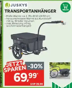 Marktkauf Juskys transportanhänger Angebot
