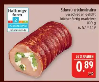 Marktkauf Schweinerückenbraten Angebot