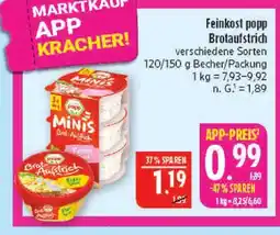 Marktkauf Feinkost popp brotaufstrich Angebot