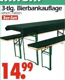Wreesmann 3-tlg. bierbankauflage Angebot
