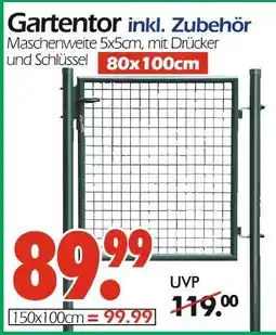 Wreesmann Gartentor 80x100cm inkl. zubehör Angebot