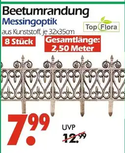 Wreesmann Top flora beetumrandung messingoptik Angebot