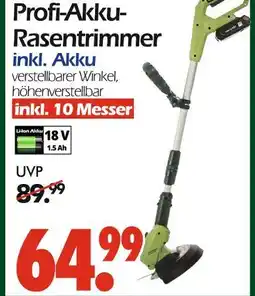 Wreesmann Profi-akku-rasentrimmer Angebot