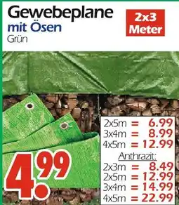 Wreesmann Gewebeplane mit ösen Angebot