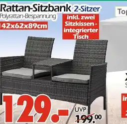 Wreesmann Rattan-sitzbank 2-sitzer Angebot
