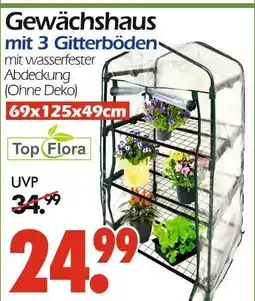 Wreesmann Top flora gewächshaus mit 3 gitterböden Angebot