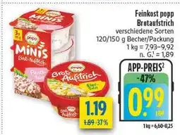 diska Feinkost popp minis brotaufstrich Angebot