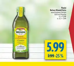 diska Monini natives olivenöl extra classico Angebot