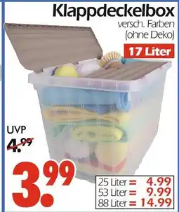 Wreesmann Klappdeckelbox 17 liter Angebot