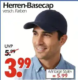 Wreesmann Herren-basecap Angebot