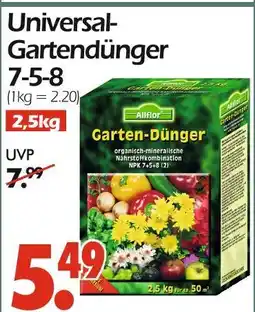 Wreesmann Allflor universal-gartendünger 7-5-8 Angebot