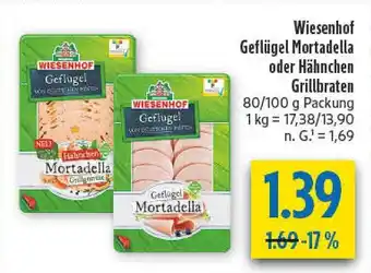 diska Wiesenhof geflügel mortadella Angebot