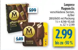diska Langnese magnum eis after dinner classic Angebot
