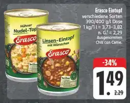 E-Center Erasco hühner nudel-topf Angebot