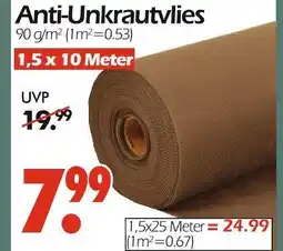 Wreesmann Anti-unkrautvlies 1,5 x 10 meter Angebot