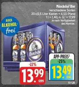 E-Center Mönchshof bier Angebot