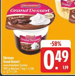 E-Center Ehrmann grand dessert chocolate Angebot