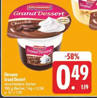 E-Center Ehrmann grand dessert chocolate Angebot