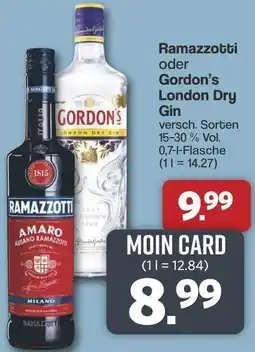 Famila Nord West Ramazzotti oder Gordon's London Dry Gin Angebot