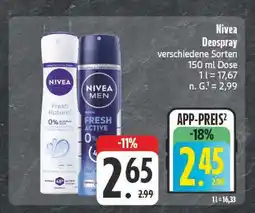 E-Center Nivea fresh natural Angebot