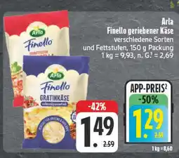 E-Center Arla finello geriebener käse Angebot