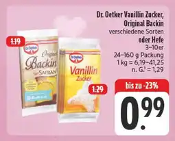 E-Center Dr. oetker vanillin zucker Angebot