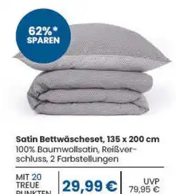 E-Center Satin bettwäscheset Angebot
