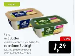 KONSUM Rama mit butter Angebot