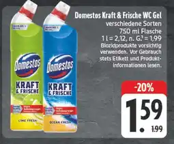 E-Center Domestos kraft & frische wc gel lime fresh Angebot