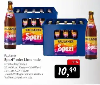 KONSUM Paulaner spezi Angebot