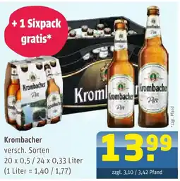 Getränke Arena Krombacher bier Angebot