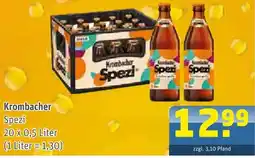 Getränke Arena Krombacher spezi Angebot
