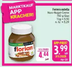 Marktkauf Ferrero nutella Angebot